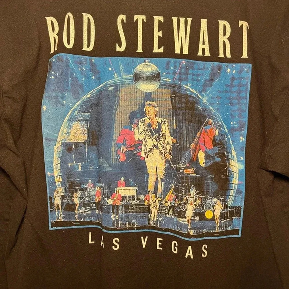 Rod Stewart Size Medium Las Vegas Concert Tee - Picture 7 of 7